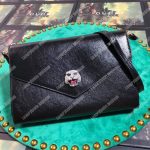 Gucci Medium Leather Shoulder Bag Black