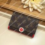 LV Flore Compact Wallet Coquelicot