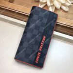 LV Race Brazza Wallet Damier Cobalt