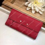 LV Pont-Neuf Wallet Monogram Empreinte leather Cerise