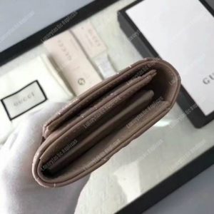 Gucci GG Marmont Quilted Continental Wallet Dusty Pink - Image 7