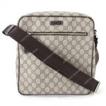 Gucci GG Supreme Canvas Messenger Bag Brown
