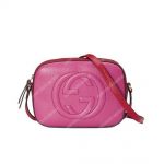 Gucci Soho Small Leather Disco Bag Pink/Red