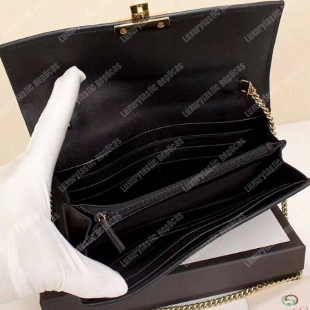 Gucci GG Padlock Continental Wallet Black - Image 4