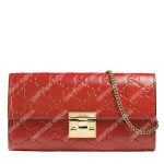 Gucci GG Padlock Continental Wallet Red