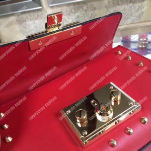 Gucci Padlock Shoulder Bag Red With Pearls - Image 5