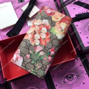 Gucci GG Blooms Supreme Padlock Continental Wallet Antique Rose - Image 2