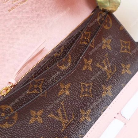 LV Joséphine Wallet Monogram Rose Ballerine - Image 8