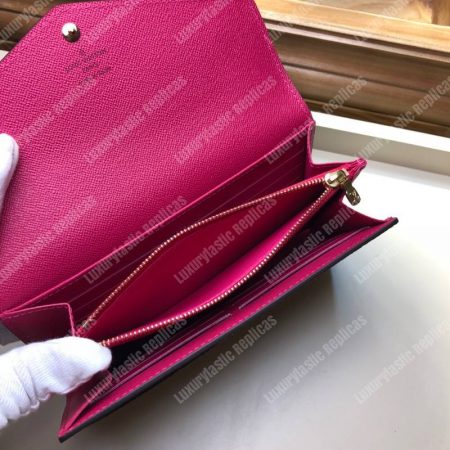 LV Sarah Wallet Monogram Fuchsia - Image 7