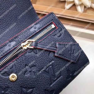 LV Pont-Neuf Wallet Monogram Empreinte leather Marine Rouge - Image 4