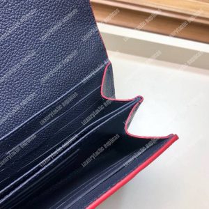 LV Pont-Neuf Wallet Monogram Empreinte leather Marine Rouge - Image 5