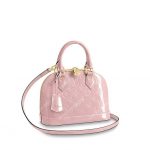 LV Alma BB Monogram Vernis Leather Rose Ballerine