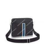 LV Anton Messenger PM Taiga Leather Ardoise Blue