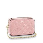 LV Camera Pouch Monogram Vernis Leather Rose Ballerine