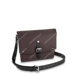LV Canyon Messenger PM Utah Leather Marron