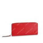 LV Clemence Wallet Epi Leather Coquelicot