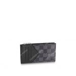 LV Coin Card Holder Damier Graphite Canvas