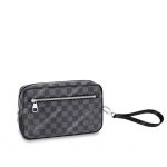 LV Kasai Clutch Damier Graphite Canvas