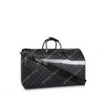 LV Keepall Bandouliere 50 Monogram Eclipse Glaze