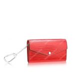 LV Key Pouch Epi Leather Coquelicot