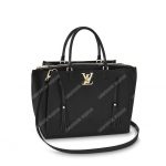 LV Lockmeto Handbag Luxury Leather Noir