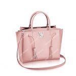 LV Lockmeto Handbag Luxury Leather Rose Poudre