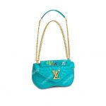LV New Wave Chain Bag MM Malibu Green