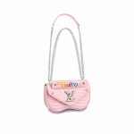 LV New Wave Chain Bag PM Smoothie Pink