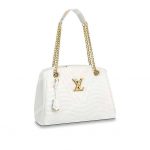 LV New Wave Chain Tote White