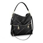 LV Melie Designer Monogram Leather Noir