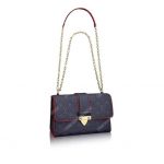 LV Saint Sulpice PM Monogram Empreinte Leather Marine Rouge