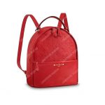 LV Sorbonne Backpack Monogram Empreinte Leather Cerise