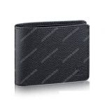 LV Multiple Wallet Taiga Leather Noir