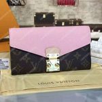 LV Pallas Wallet Monogram Canvas Rose Ballerine Pink