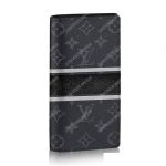 LV Brazza Wallet Monogram Eclipse Canvas