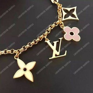 LV Fleur de Monogram Bag Charm Chain - Image 4