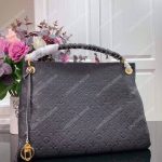 LV Artsy MM Monogram Empreinte Leather Black