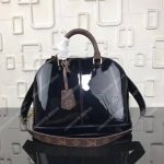 LV Alma PM Bag Patent Leather Black