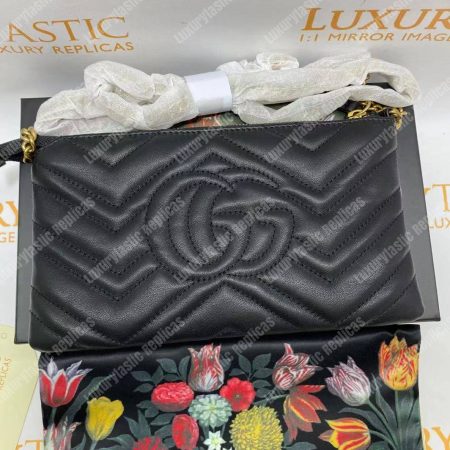 Gucci GG Marmont Mini Chain Bag Black - Image 11