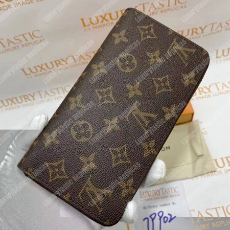 LV Zippy Wallet Monogram Brown - Image 11