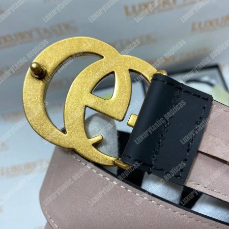 Gucci Black Leather Belt with Double G Buckle - Image 11