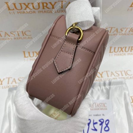 Gucci GG Marmont Small Matelassé Shoulder Bag Dusty Pink - Image 9