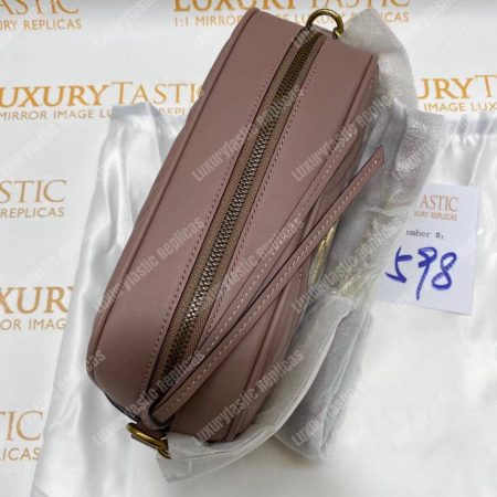 Gucci GG Marmont Small Matelassé Shoulder Bag Dusty Pink - Image 12