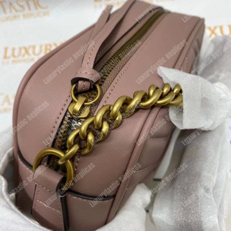 Gucci GG Marmont Small Matelassé Shoulder Bag Dusty Pink - Image 13