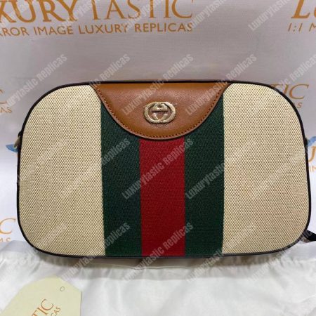 Gucci Vintage Canvas Shoulder Bag - Image 13