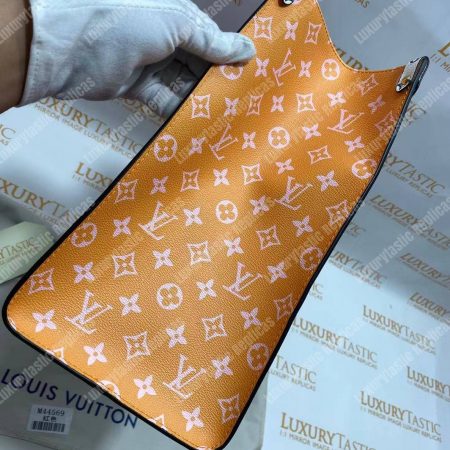 LV Onthego Monogram Toron Handle Rouge Tote Bag GM - Image 10