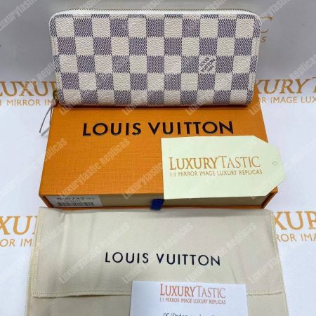LV Zippy Wallet Damier Azur - Image 17