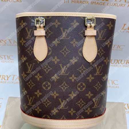 LV Petit Bucket Monogram Canvas - Image 21