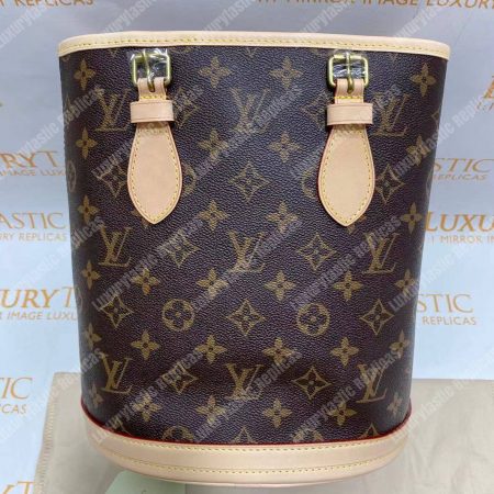 LV Petit Bucket Monogram Canvas - Image 22
