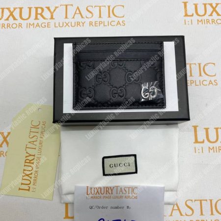 Gucci GG Marmont Card Case Metal Detail Black - Image 12